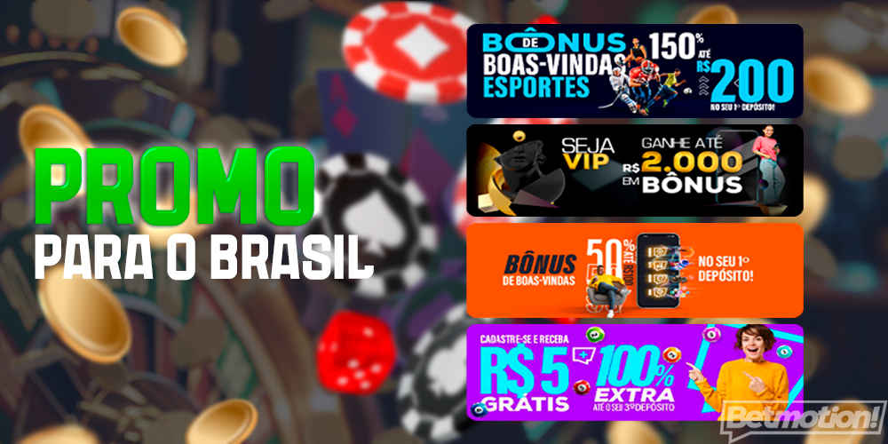 Maior variedade de bônus e promoções para usuários brasileiros