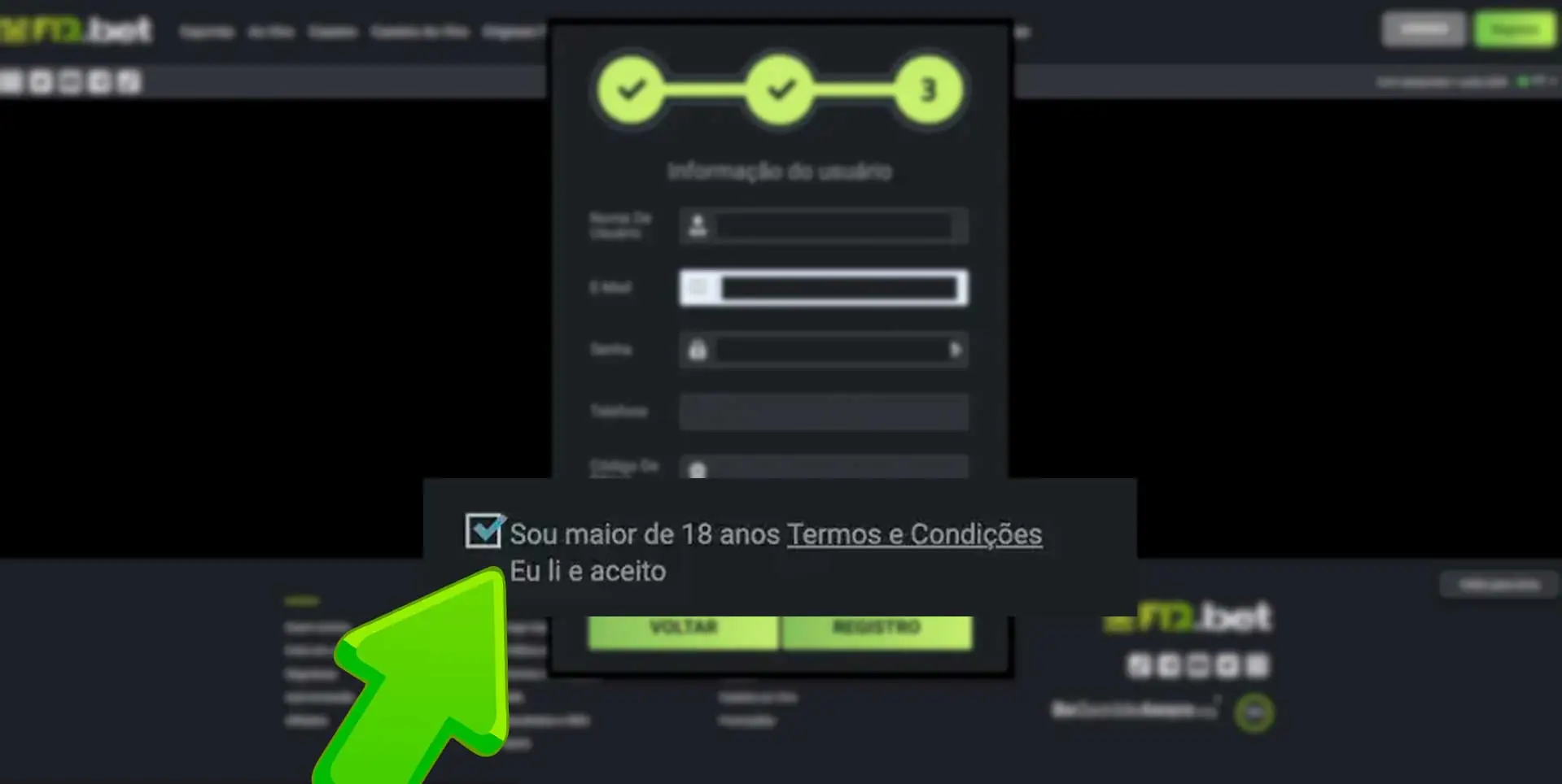 Acordo com os Termos de Uso e a Política de Privacidade