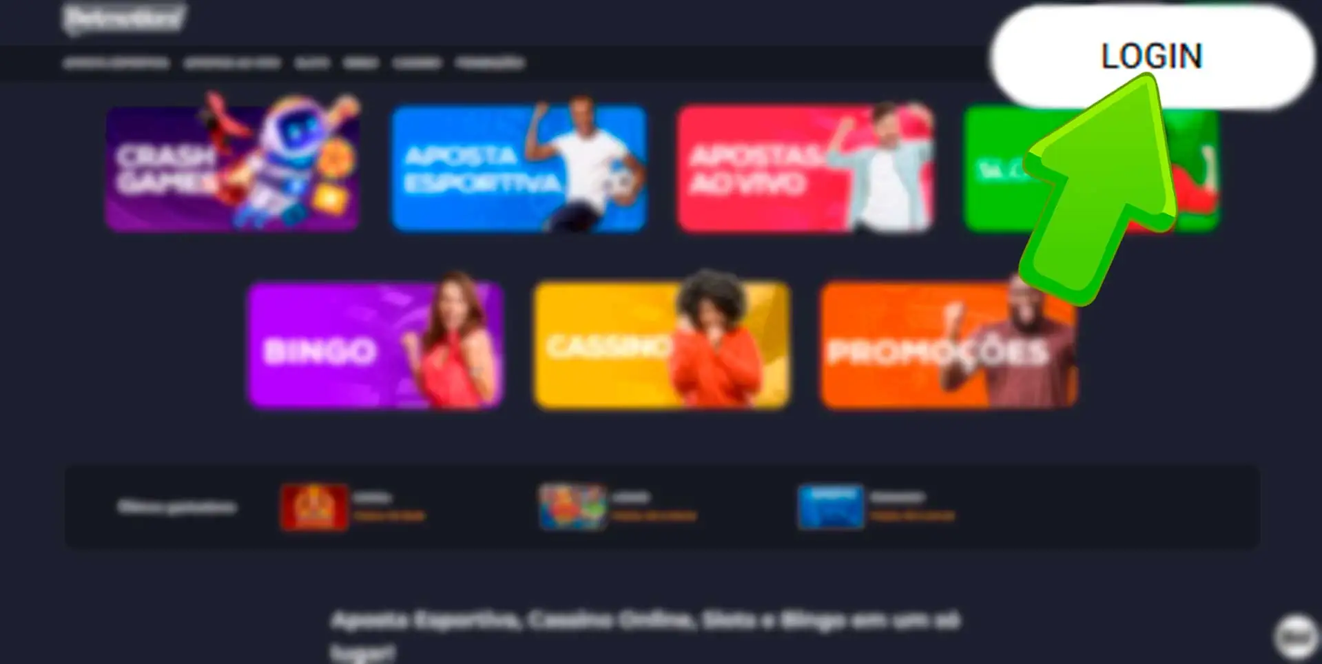 Fazer login em uma conta que você acabou de criar