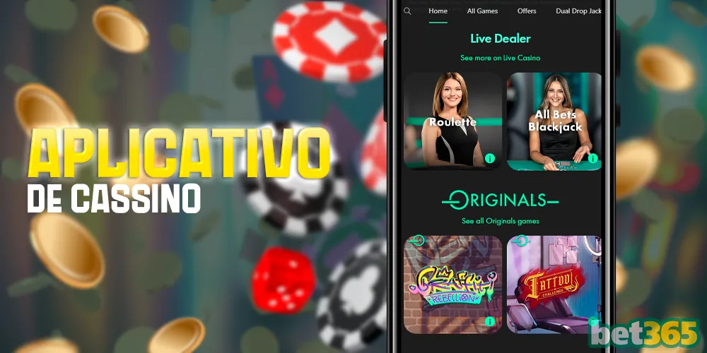 Cassino Bet365 no aplicativo móvel