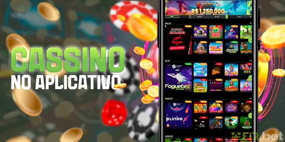 Cassino em um aplicativo móvel