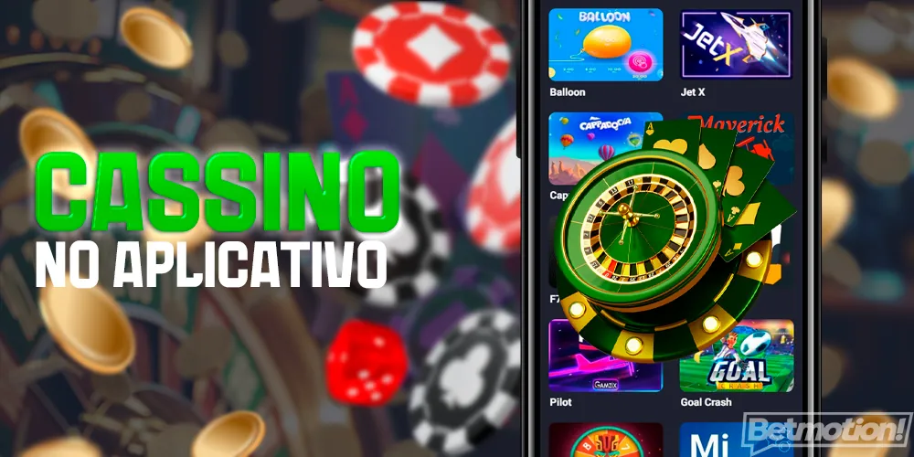 Cassino no aplicativo móvel do BetMotion