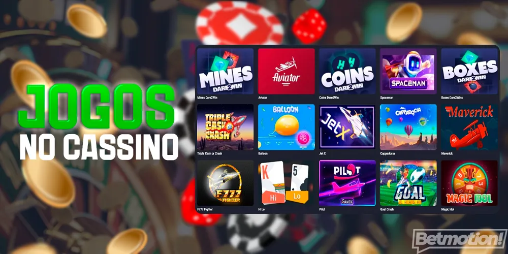Diversos jogos de cassino do BetMotion