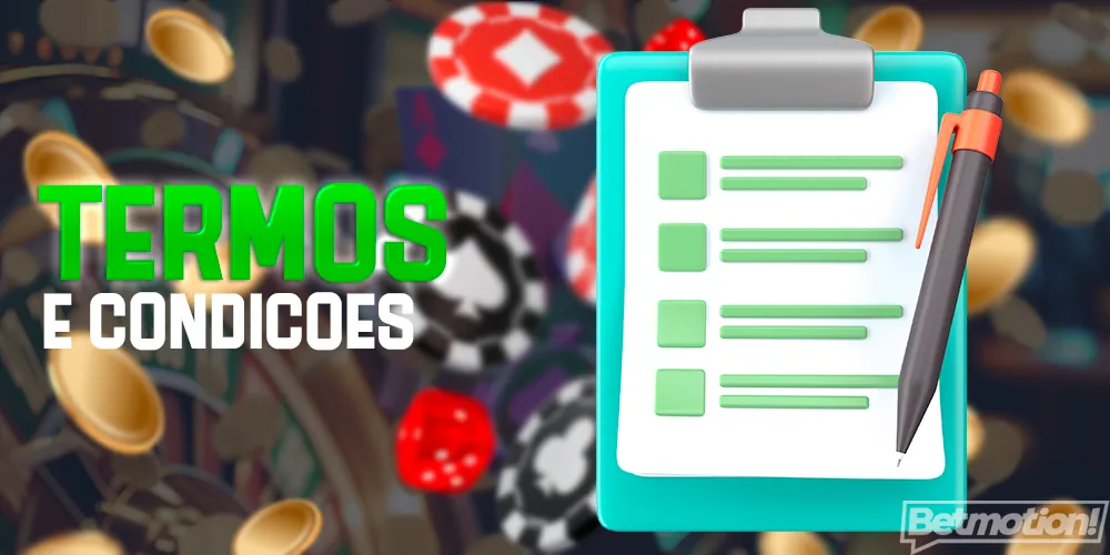 Termos e condições para o recebimento de bônus