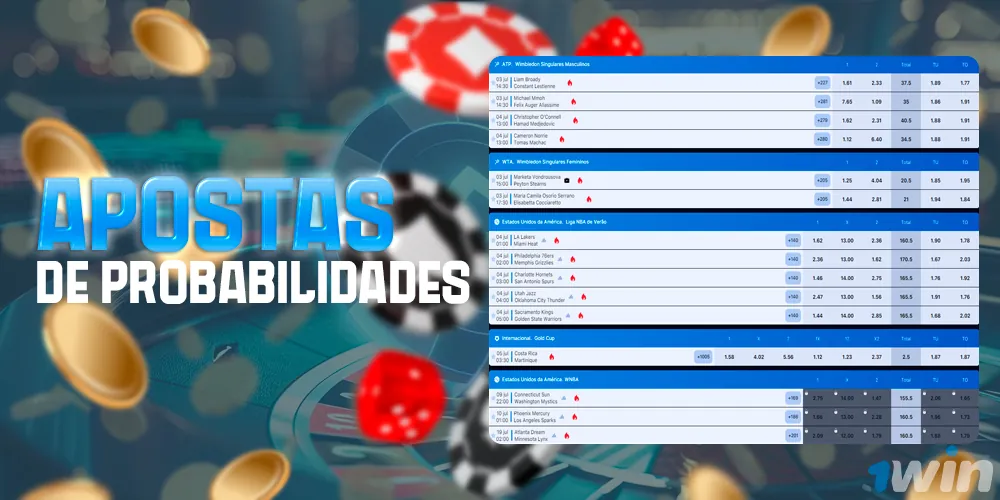 Probabilidades de apostas esportivas