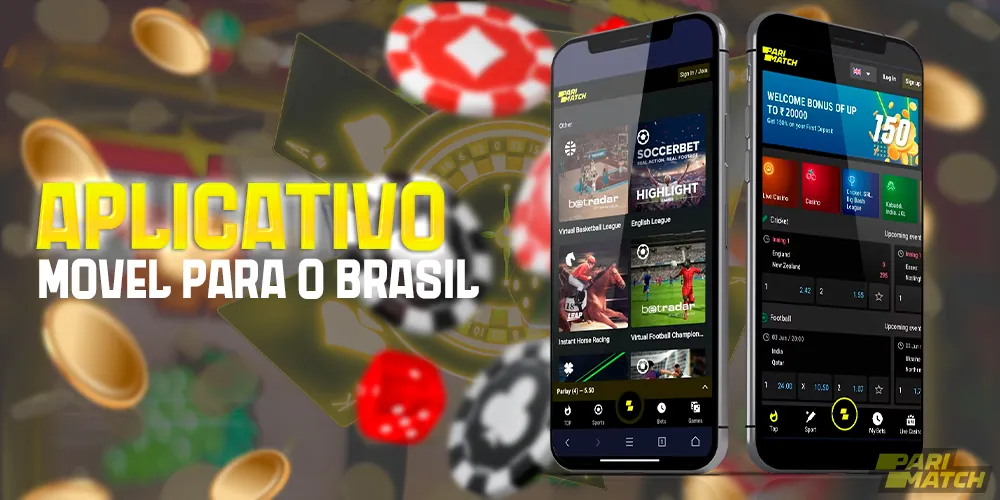 Revisão do aplicativo móvel da Parimatch Brasil