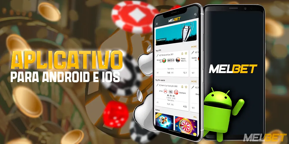 Aplicativo móvel MelBet Brasil para Android e iOS