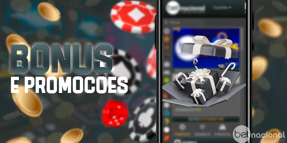Bônus e promoções no aplicativo móvel Betnacional Brasil