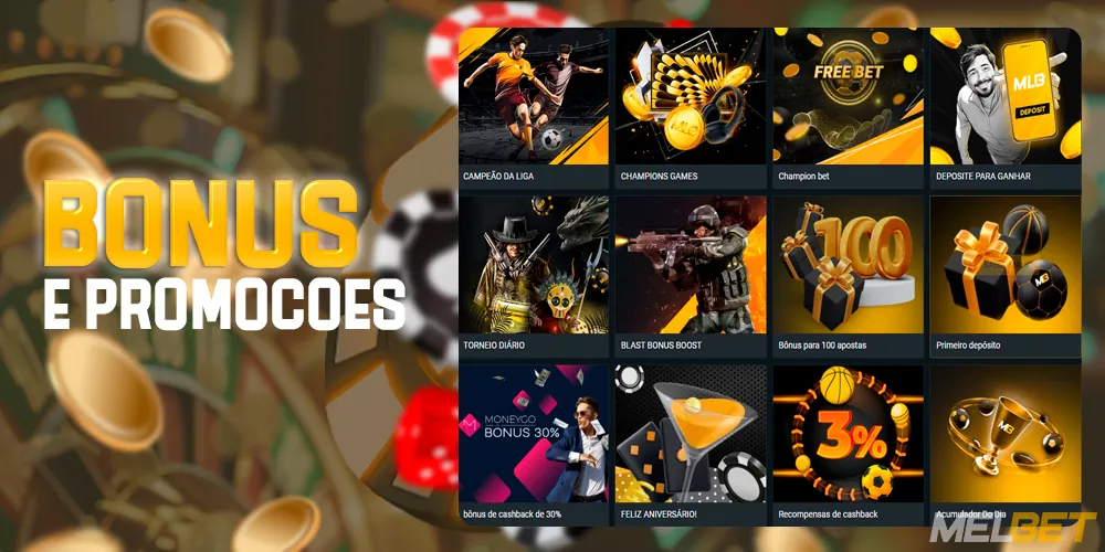 Bônus e promoções no site do MelBet Brasil