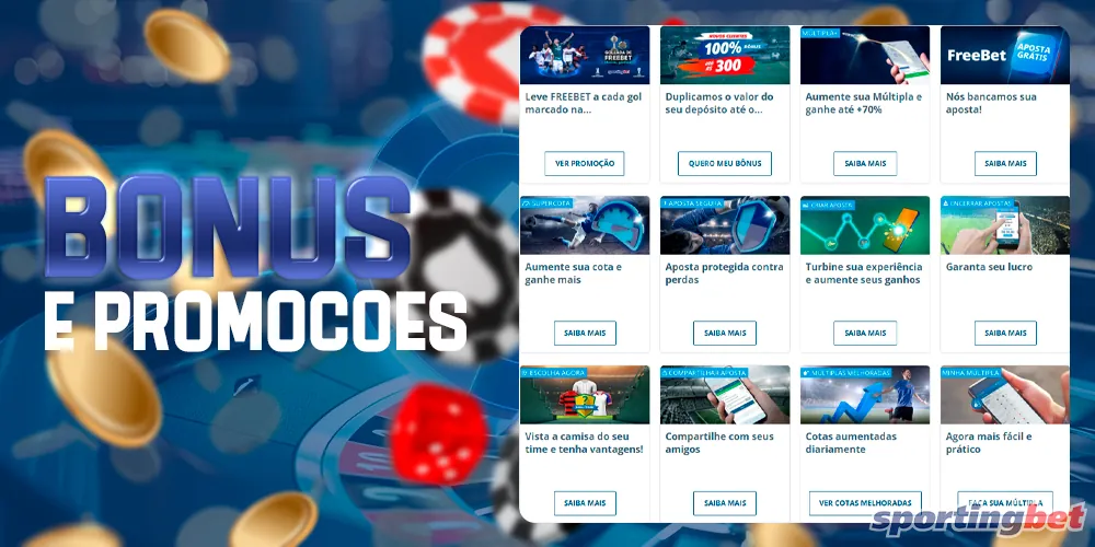 Bônus e promoções no site da Sportingbet Brasil