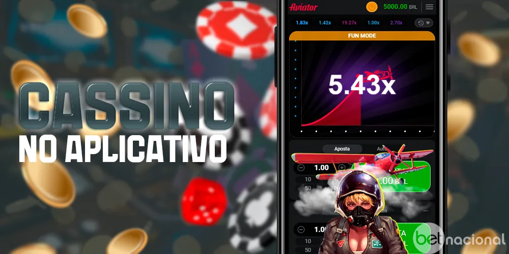 Cassino no aplicativo móvel da Betnacional Brasil