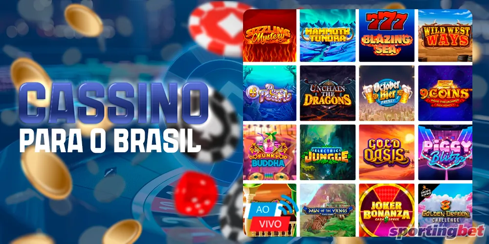 Cassino com muitos jogos na Sportingbet Brasil