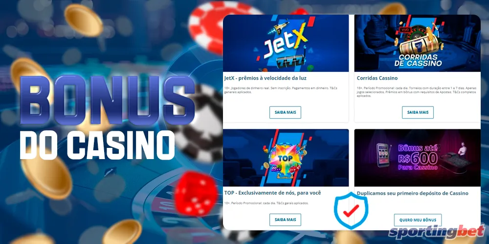 Bônus e promoções para o cassino no site da Sportingbet Brasil