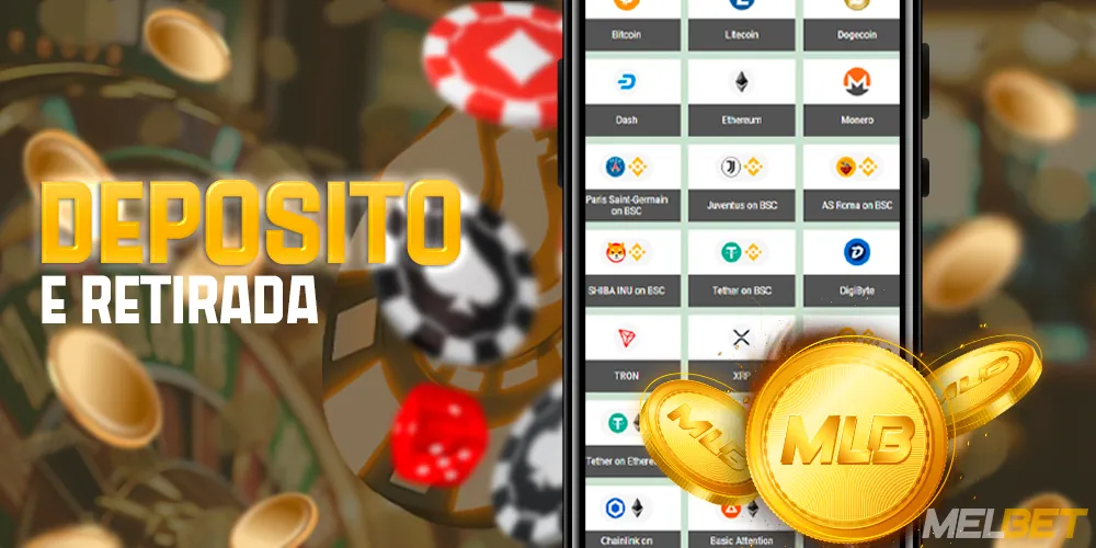 Depositar e sacar dinheiro no aplicativo móvel MelBet Brasil