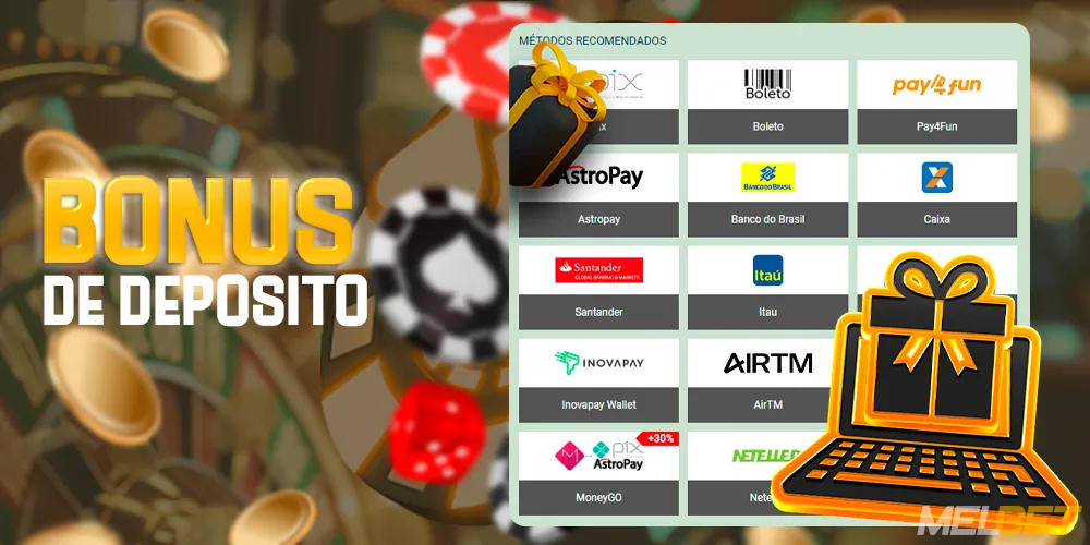 Bônus para o primeiro depósito no site MelBet Brasil