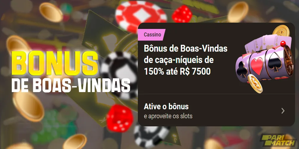 Bônus de boas-vindas no site da Parimatch Brasil