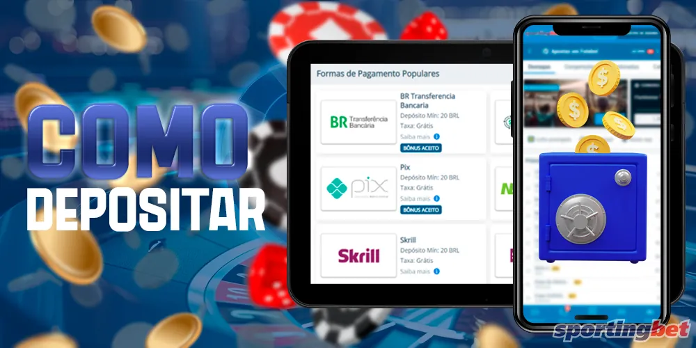 Como fazer um depósito no aplicativo móvel da Sportingbet Brasil