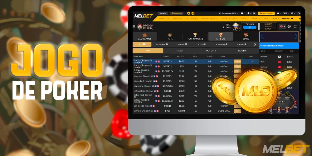 Jogar Poker no MelBet Brasil