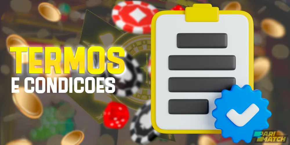 Termos e condições para bônus no site da Parimatch Brasil