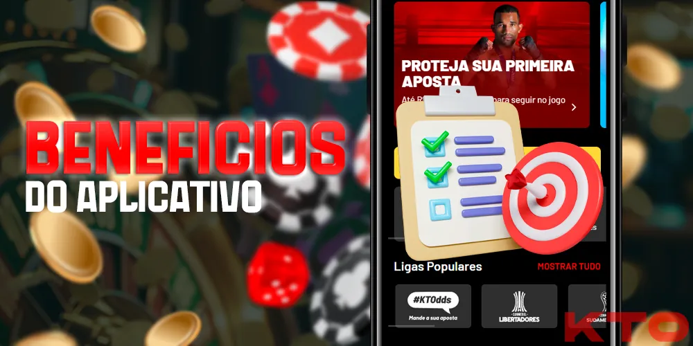 Benefícios e recursos do cassino no aplicativo móvel KTO Brasil