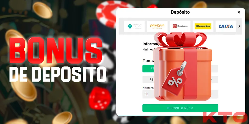 Bônus de depósito no KTO Brasil