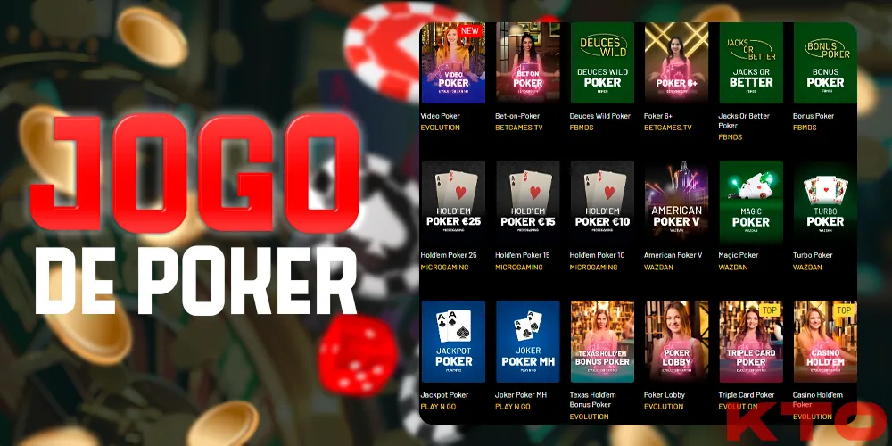 Jogar Poker no KTO Brasil