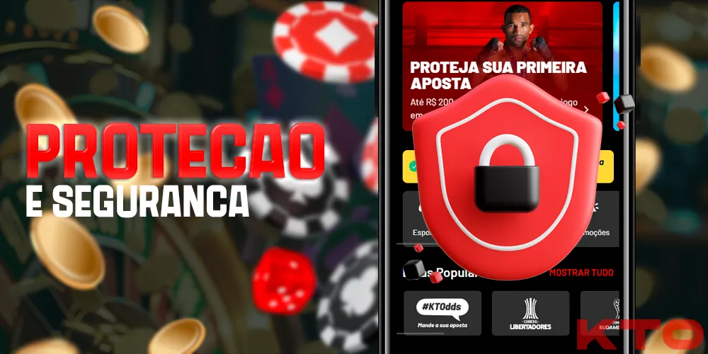 Proteção e segurança no aplicativo móvel da KTO Brasil