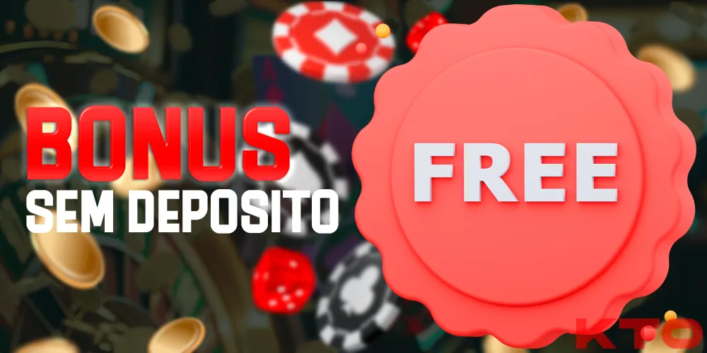 Bônus sem depósito no site da KTO Brasil
